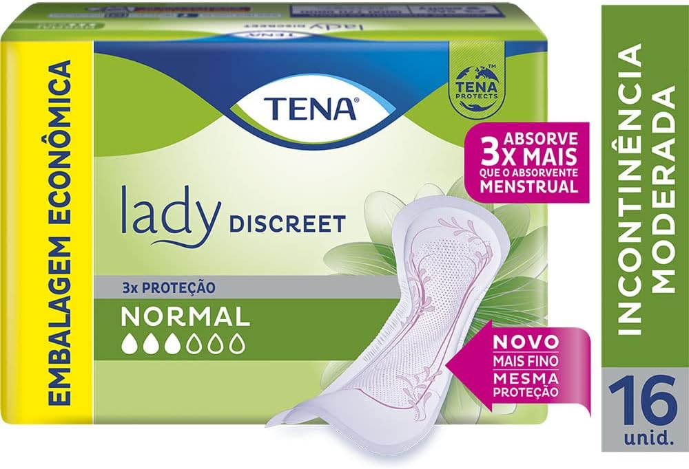 Absorvente Incontinência Urinária Lady Discreet Normal 16 unidades