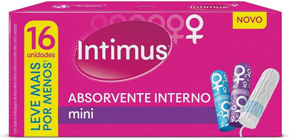 Absorvente Interno Intimus Mini 16 unidades