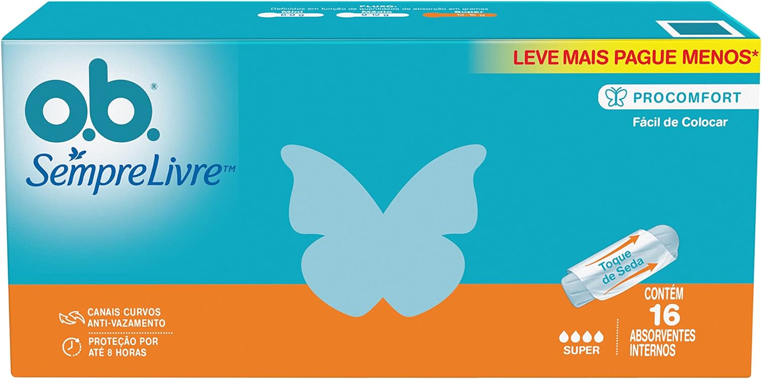 Absorvente Interno OB Sempre Livre ProComfort Super 16 unidades