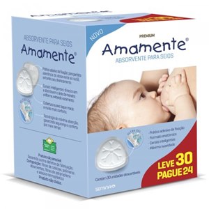 Absorvente para Seios Amamente 30 unidades