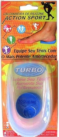 Action Sport Calcanheira 307 Silicone Azul Grande