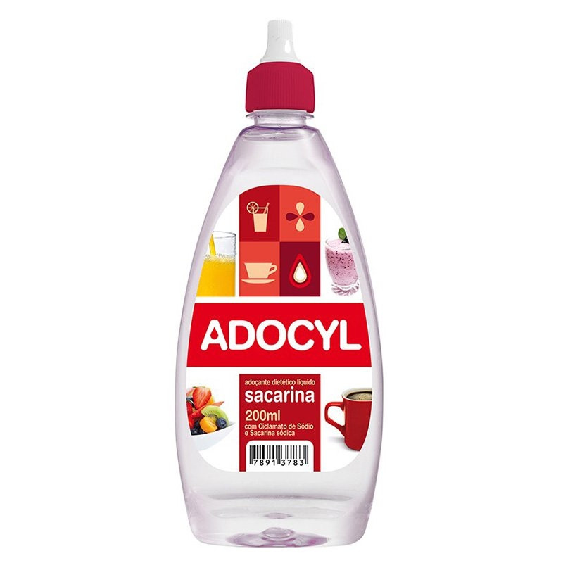 Adoçante Líquido Diet Sacarina Adocyl 200ml