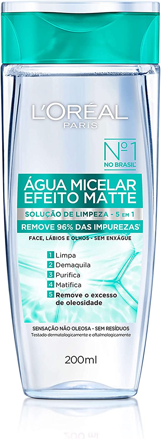 Água Micelar L'Oréal Paris Efeito Matte 200ml