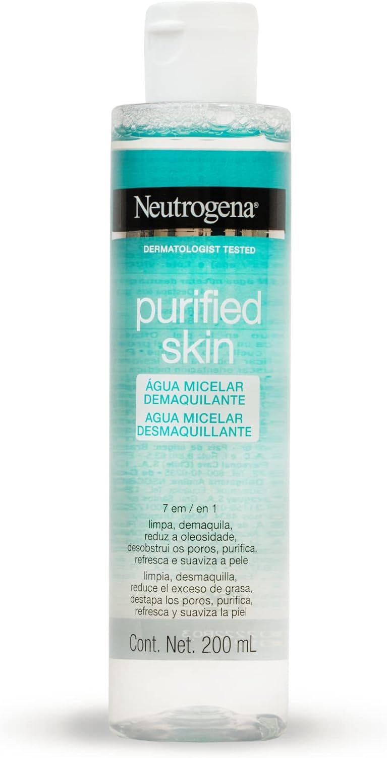 Água Micelar Neutrogena Purified Skin 7 em 1 Demaquilante 200ml