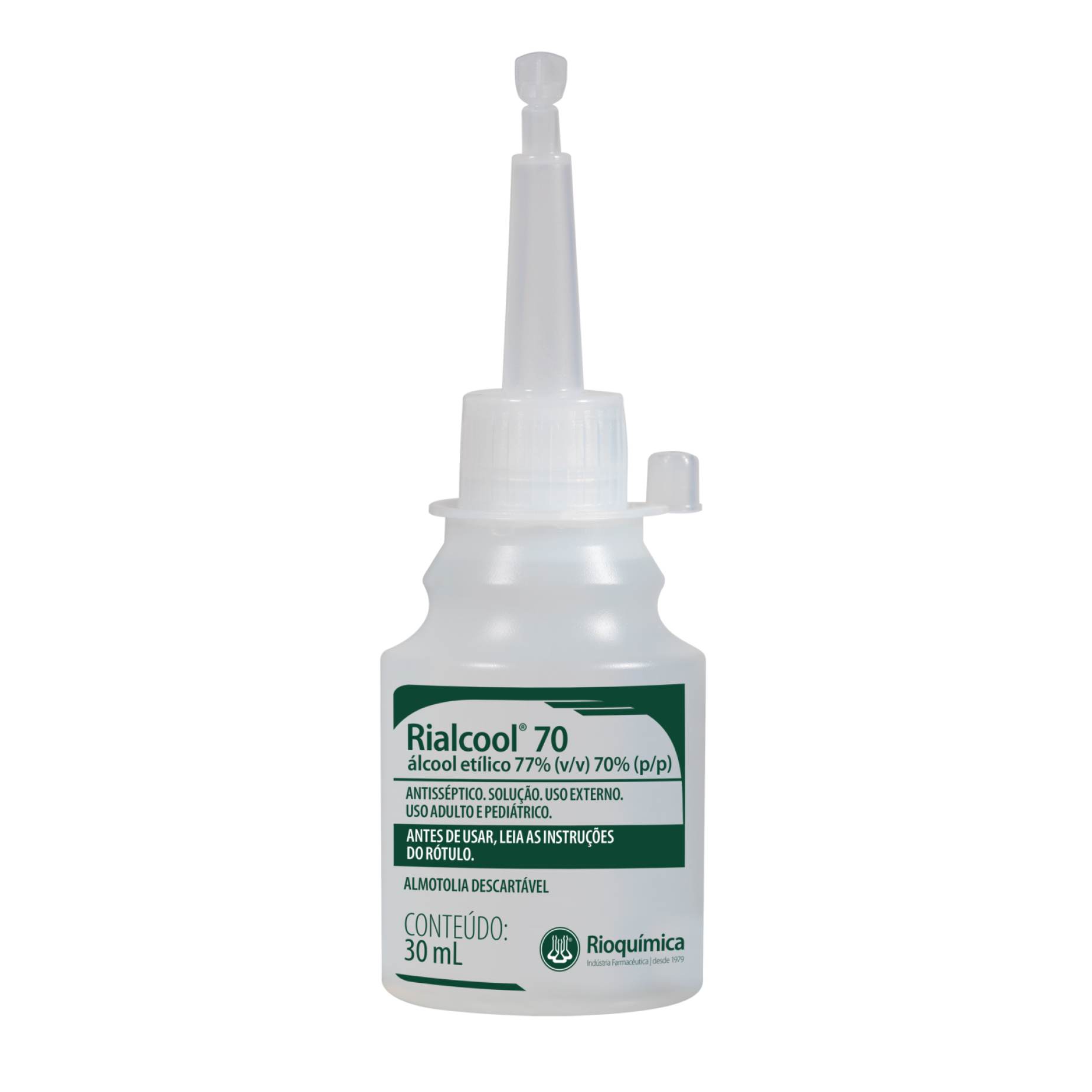 Álcool 70% Rialcool 30ml Rioquimica