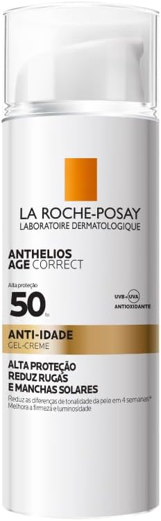 Anthelios Age Correct La Roche-Posay Protetor Solar Facial Anti-Idade FPS50 Sem Cor 50g