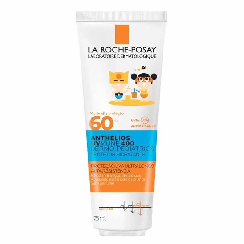 Anthelios UVMUne 400 Dermo-Pediatrics La Roche-Posay Protetor Solar Infantil FPS60 75ml