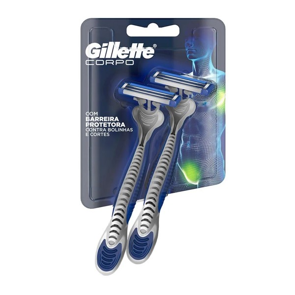 Aparelho para Depilação Gillette Descartável Corpo 2 unidades