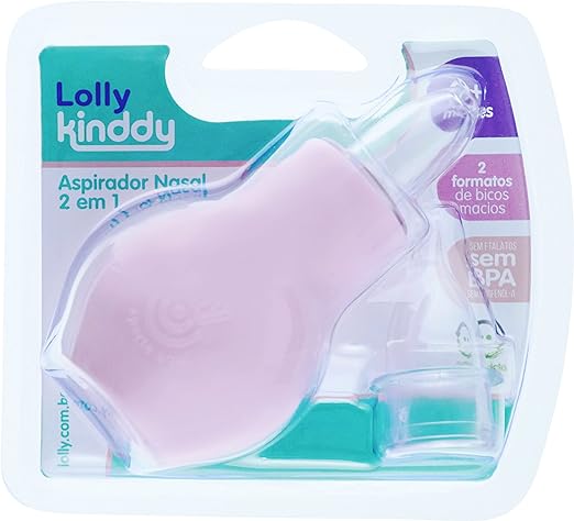 Aspirador Nasal 2 em 1 Lolly Rosa