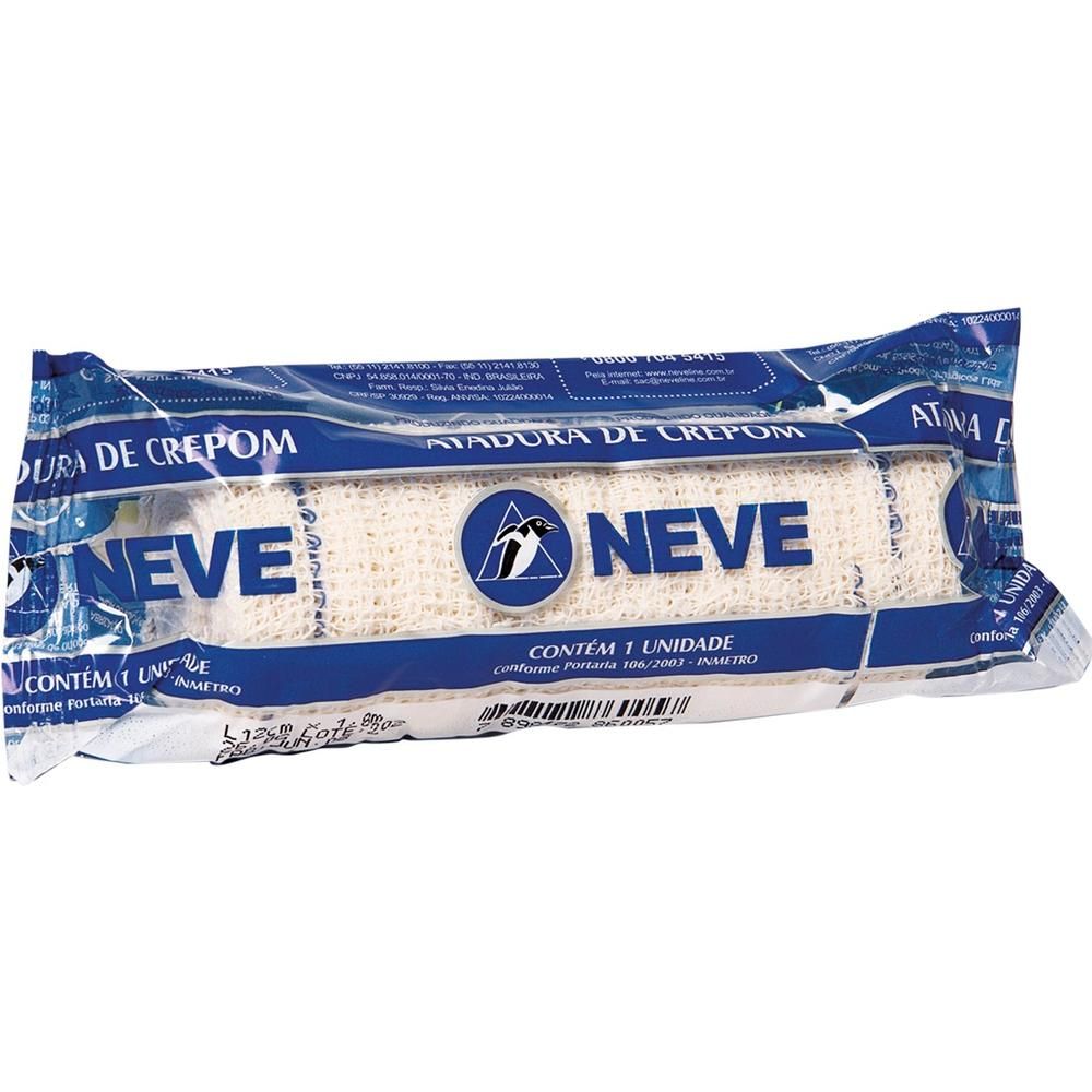 Atadura de Crepe Neve 13 Fios 12cmx180cm