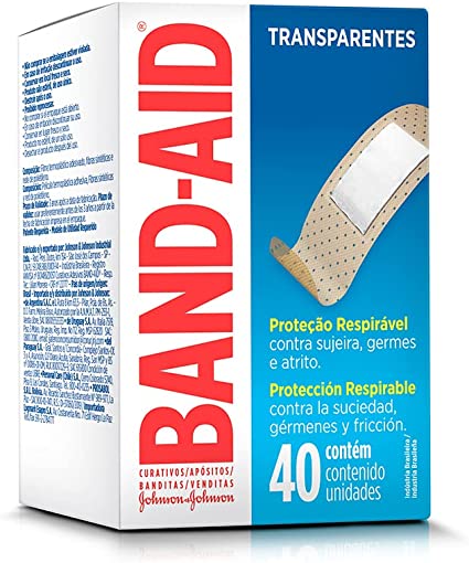 Band-Aid Curativos Transparentes 40 unidades