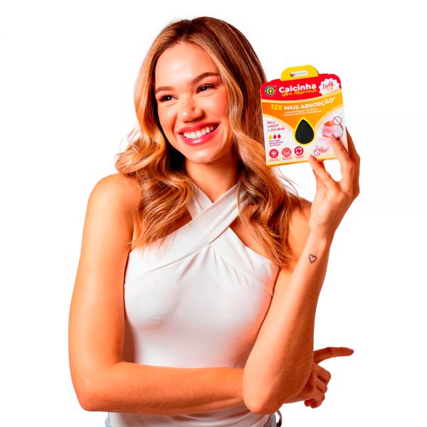 Calcinha Ultrabsorvente Antibacteriana Reutilizável Ortho Pauher Lady Dry