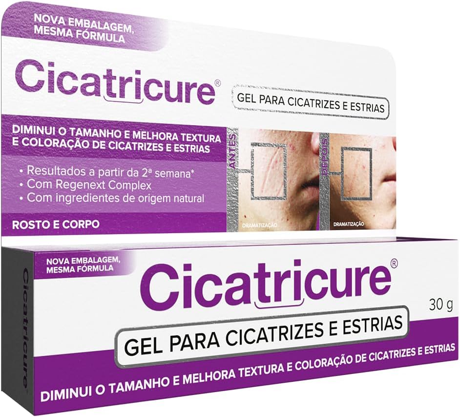 Cicatricure Gel para Cicatrizes e Estrias Rosto e Corpo 30g