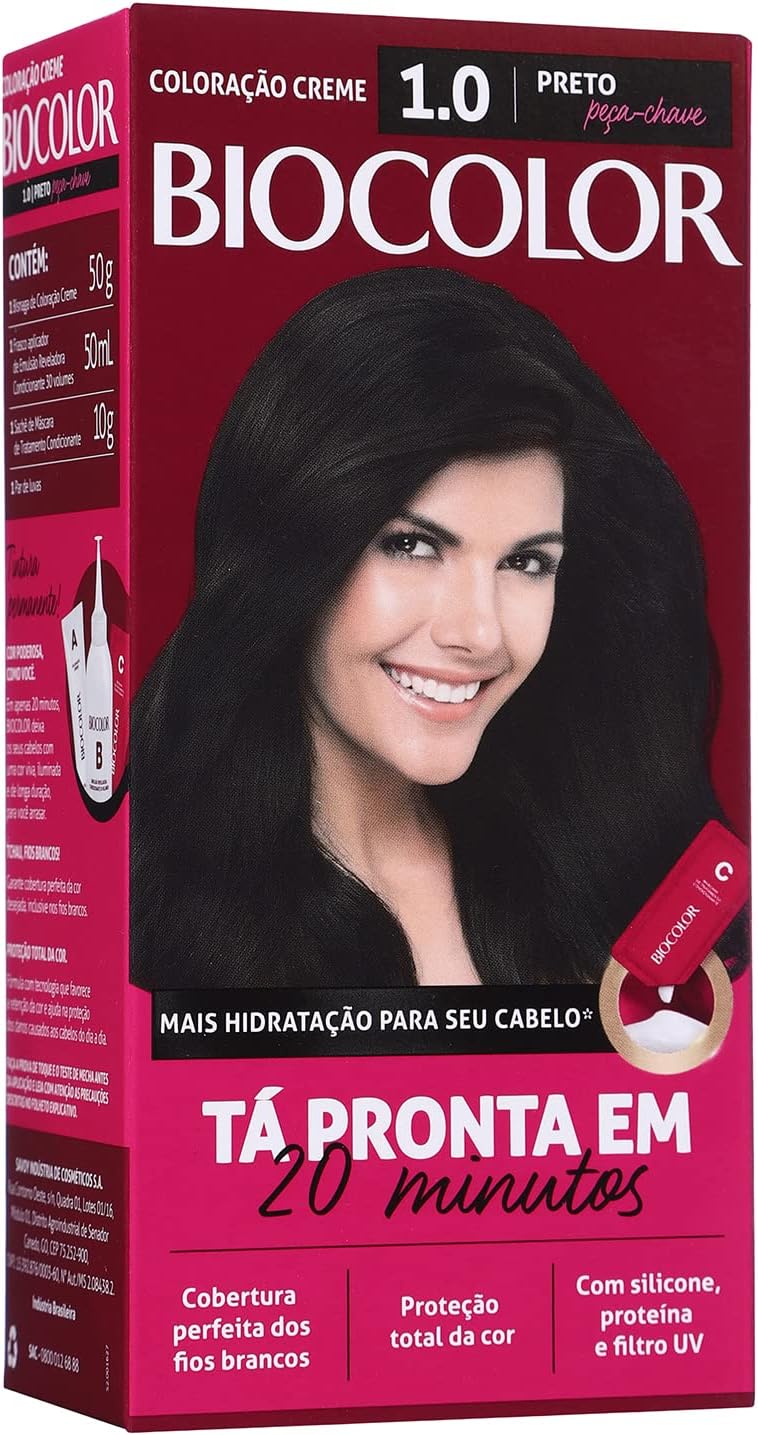 Coloração Creme Biocolor Preto Peça Chave 1.0