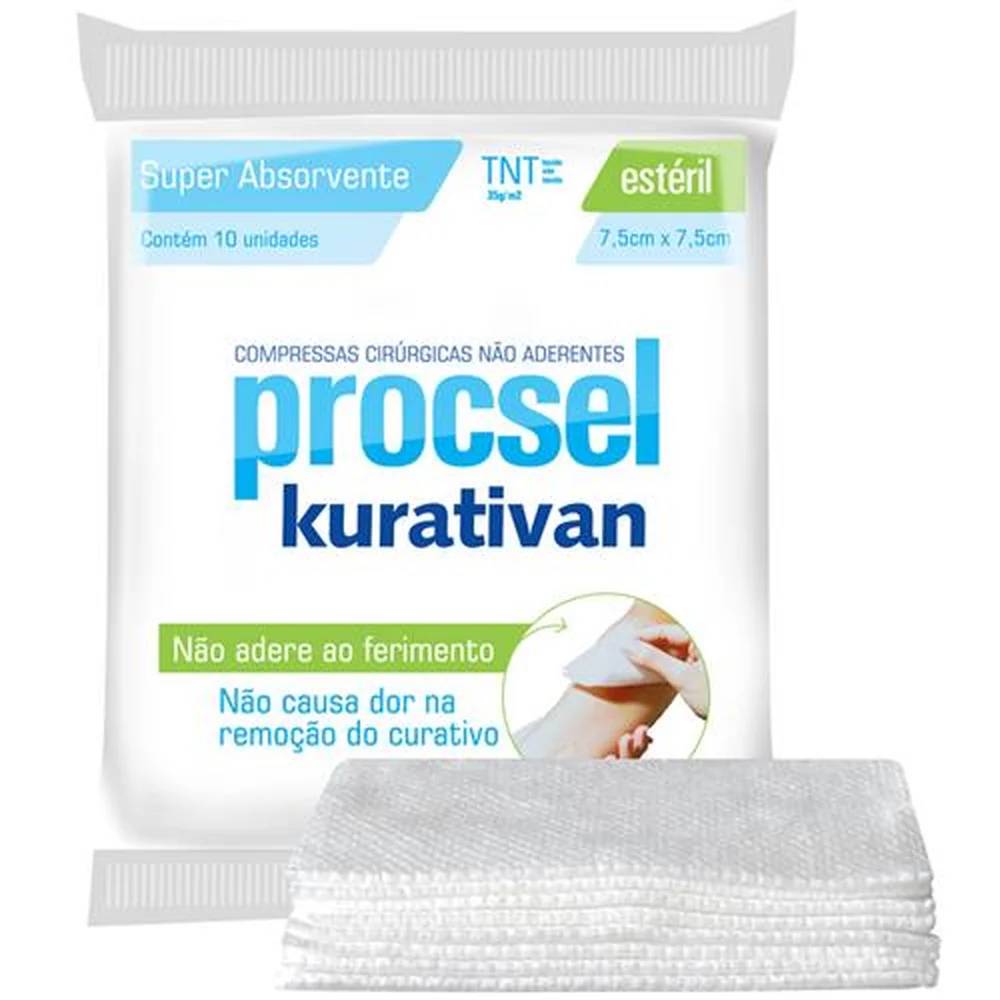 Compressa Cirúrgica Não Aderente Kuravitan 10 unidades