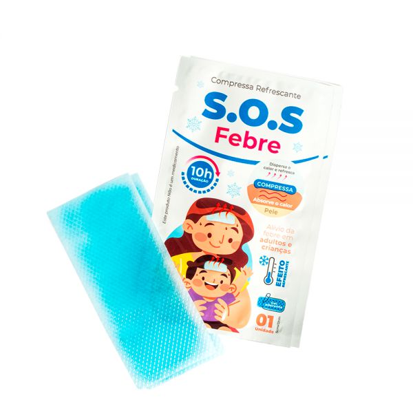 Compressa Refrescante SOS Febre 4 unidades
