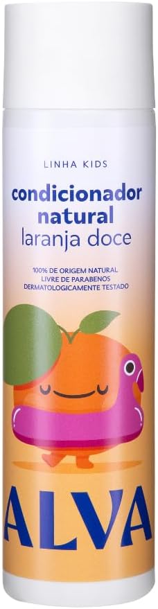 Condicionador Infantil Alva Laranja Doce e Baunilha Vegano 250ml