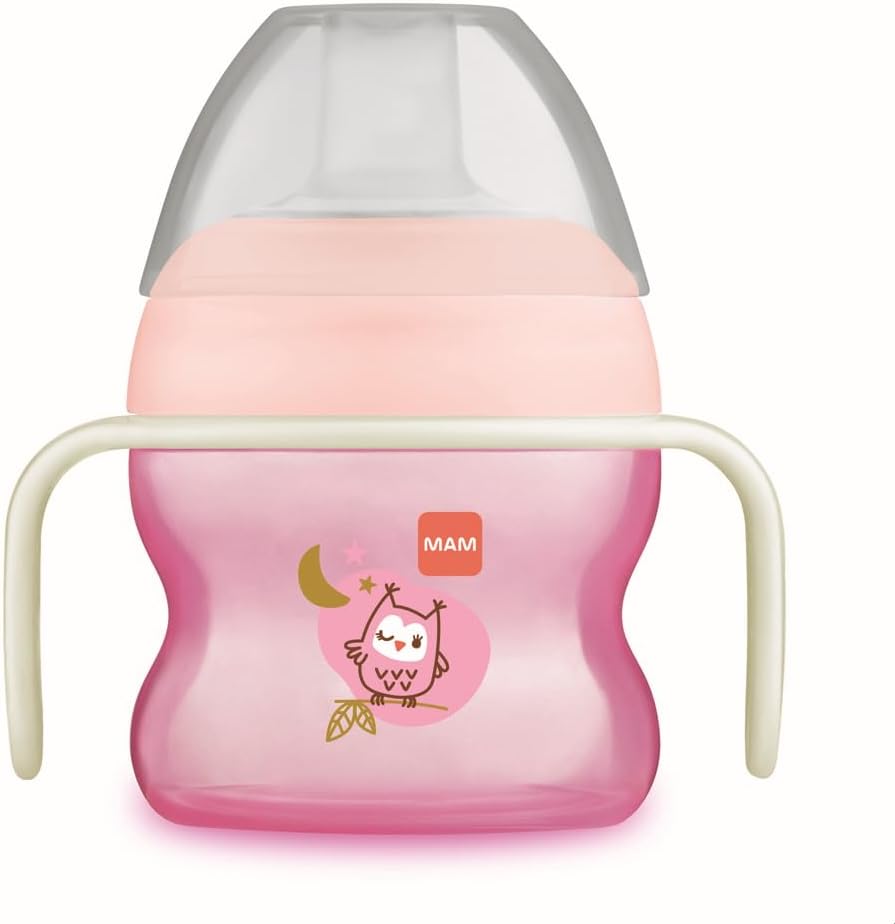 Copo de Transição MAM Starter Cup Night Rosa 4m+ 150ml