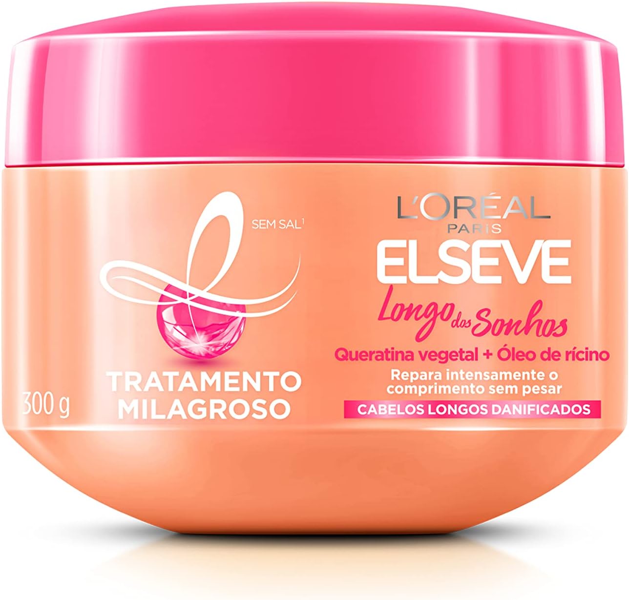 Creme de Tratamento Capilar Elseve Longo dos Sonhos 300g