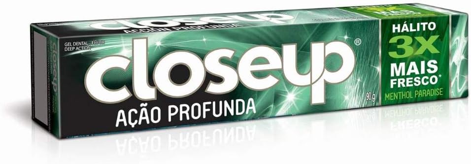 Creme Dental em Gel Ação Proteção 360º Close Up Fresh Menthol Paradise 90g