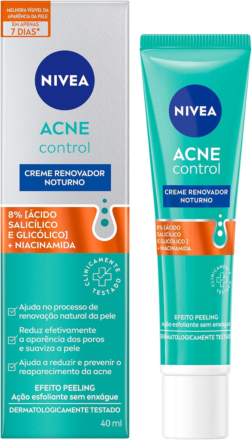 Creme Facial Renovador Nivea Acne Control Noturno 40ml