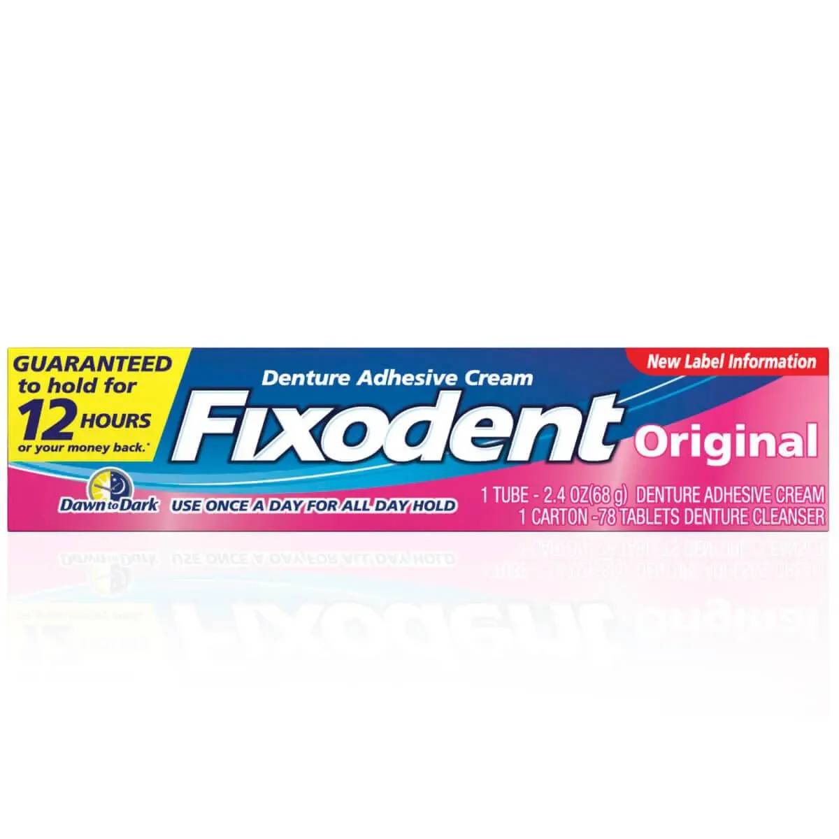 Creme Fixador de Dentadura Fixodent Original 68g