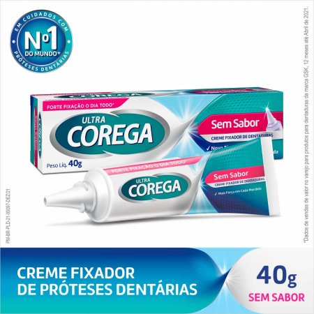 Creme Fixador de Dentadura Ultra Corega Sem Sabor 40g