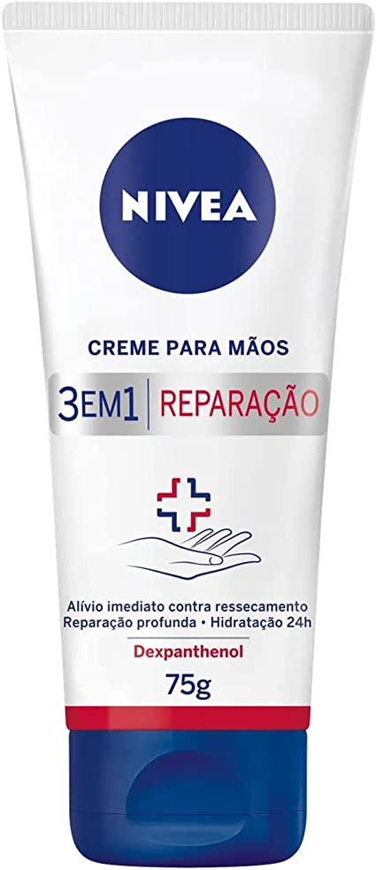 Creme para Mãos Nivea 3 em 1 Reparação 75ml