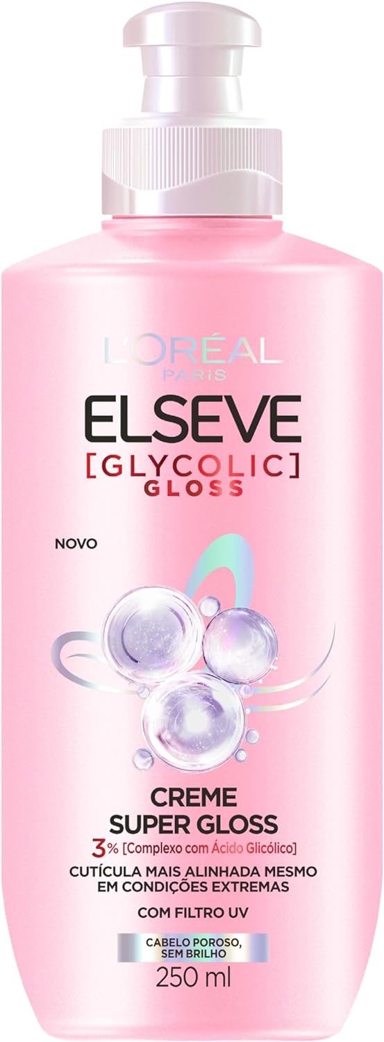 Creme para Pentear Elseve Glycolic Gloss 250ml
