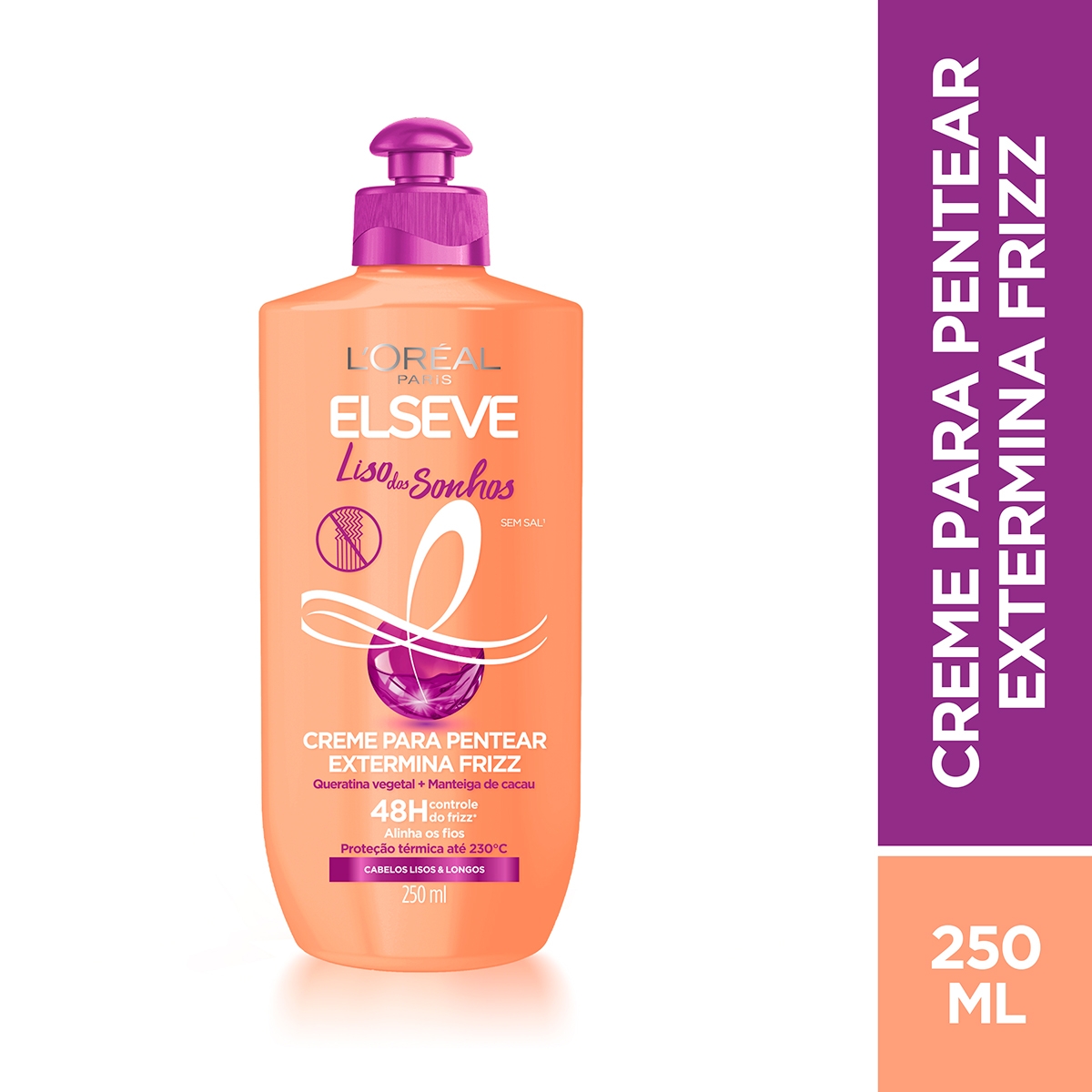 Creme para pentear L'oréal Paris Elseve Liso dos Sonhos 250ml