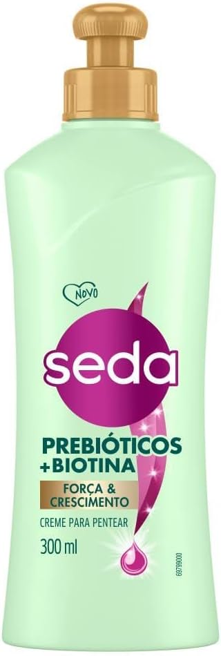 Creme para Pentear Seda Força e Crescimento Prebióticos + Biotina 300ml