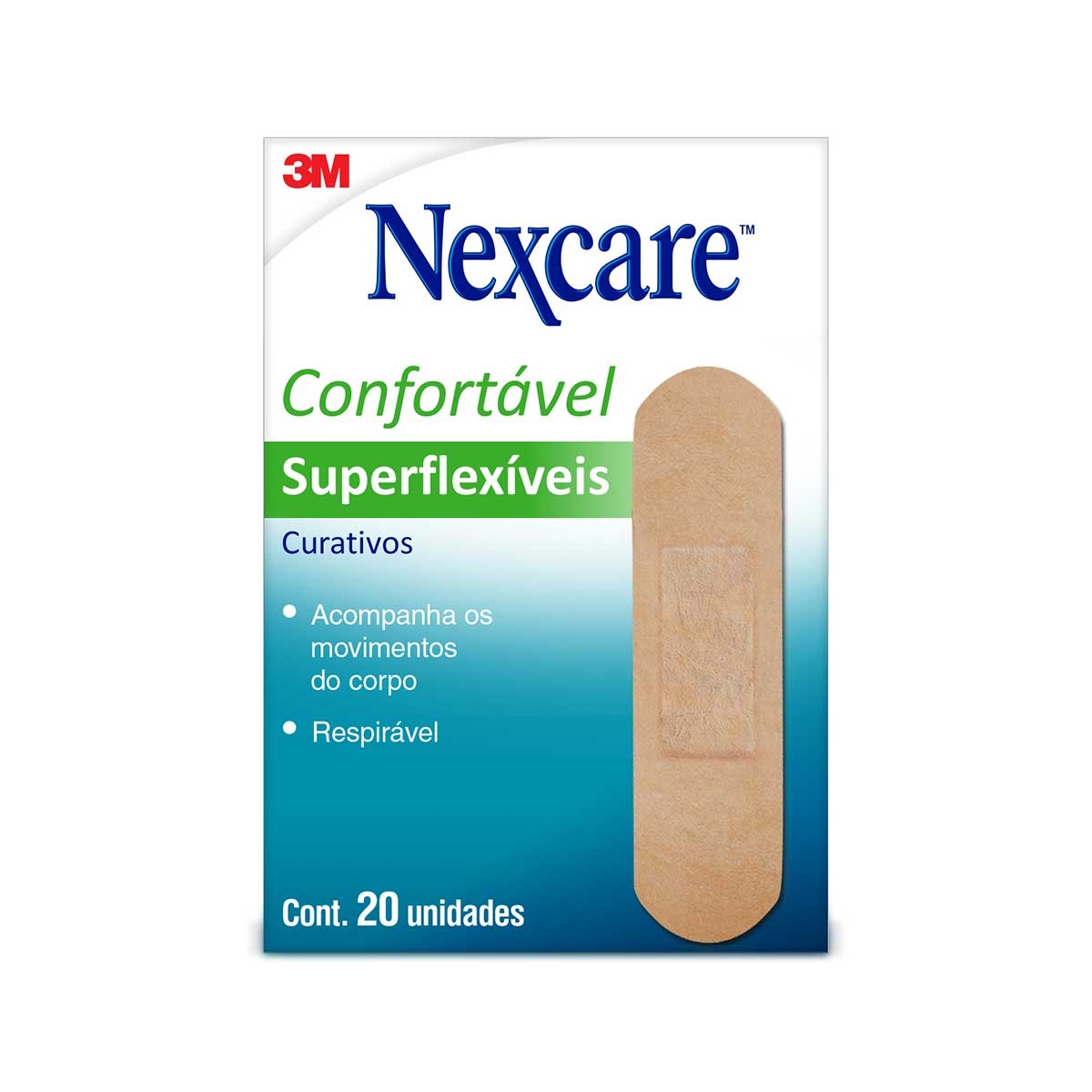 Curativo 3M Nexcare Superflexíveis 20 unidades