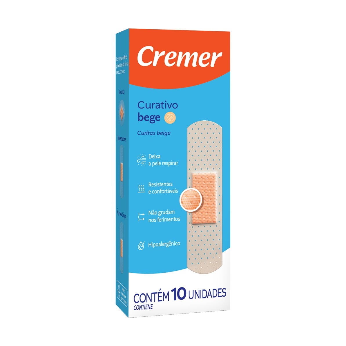 Curativo Cremer Bege 10 unidades