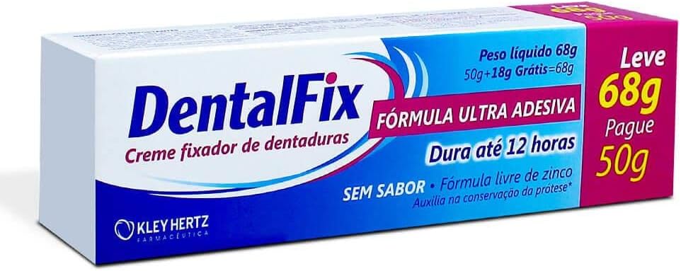 DentalFix Creme Fixador de Dentadura Sem Sabor 68g