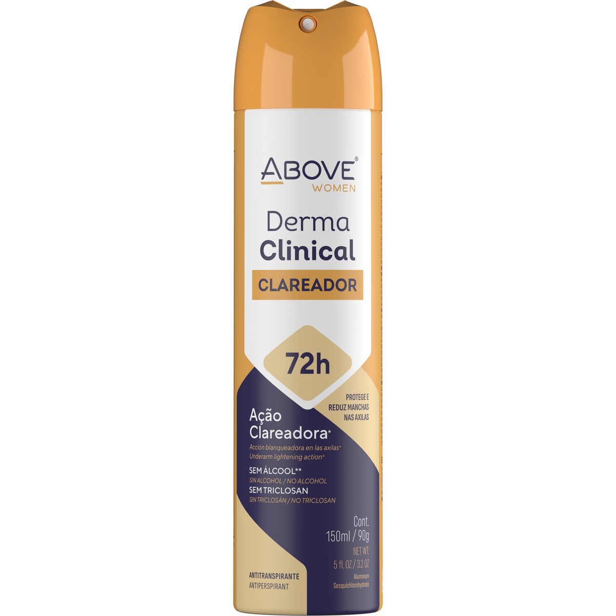 Desodorante Aerosol Above Darmaclinical Clareador 72h 90g