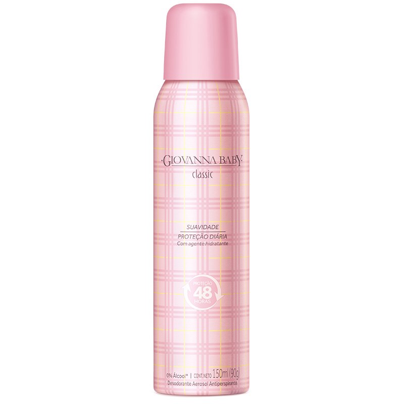 Desodorante Aerosol Antiperspirante Giovanna Baby Classic 150ml