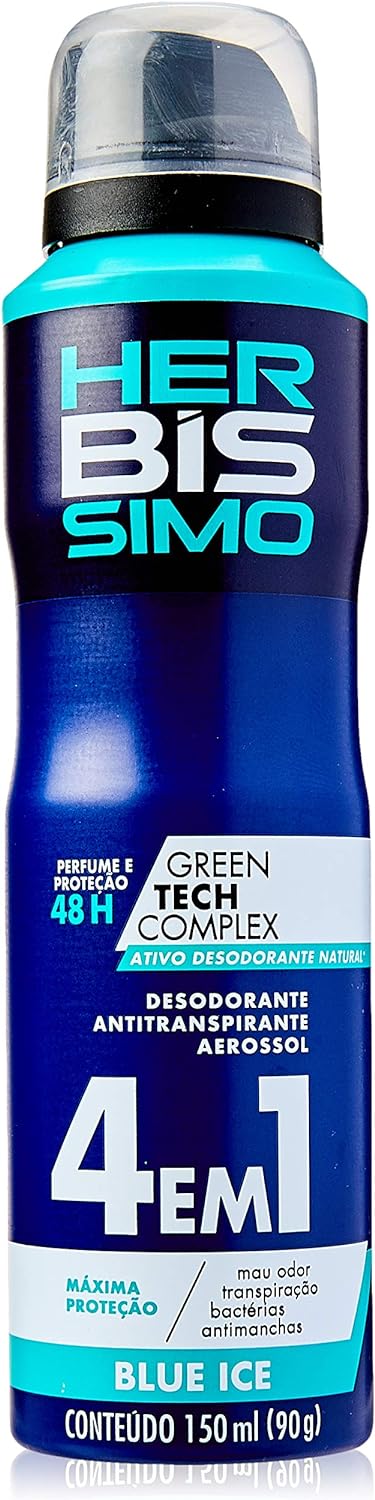 Desodorante Aerosol Bis Herbíssimo Blue Ice 4 em 1 150ml