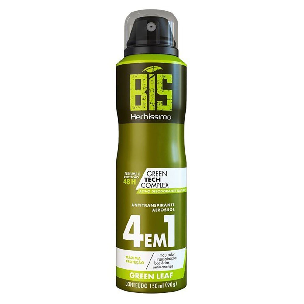 Desodorante Aerosol Bis Herbíssimo Green Leaf 4 em 1 150ml