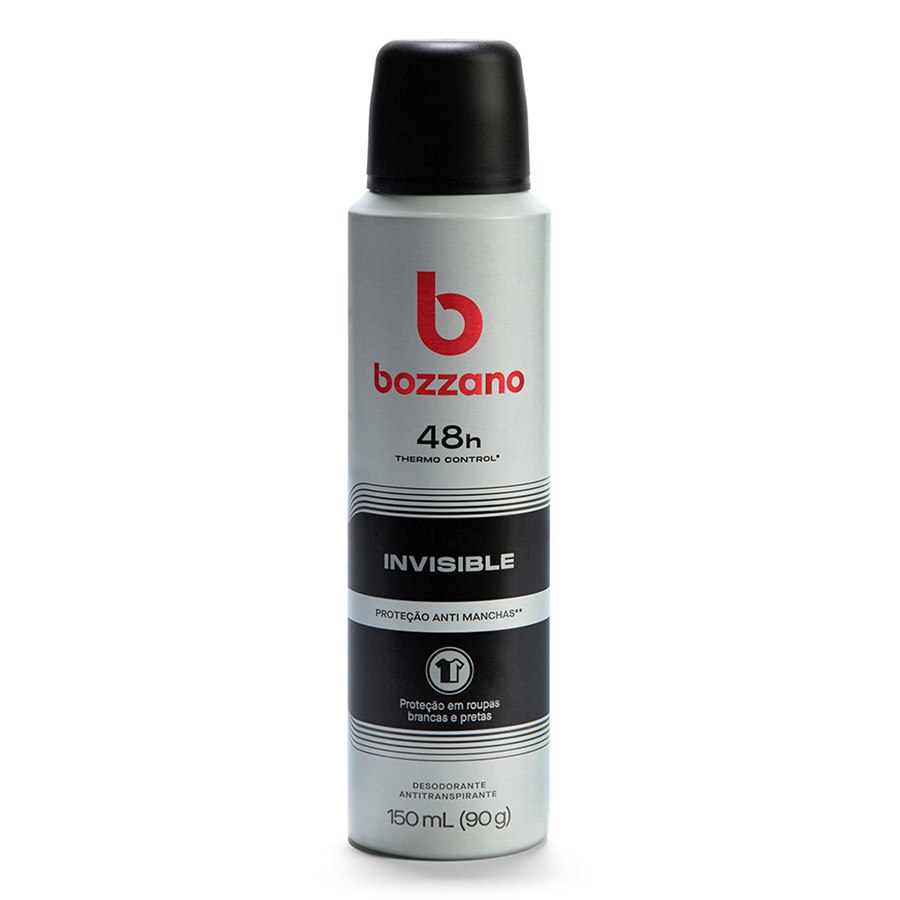 Desodorante Antitranspirante Aerosol Bozzano Invisible 150ml