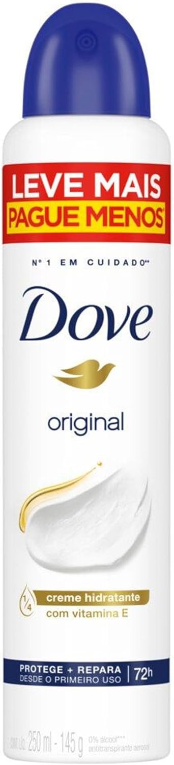 Desodorante Antitranspirante Aerosol Dove Original Feminino 48h 250ml