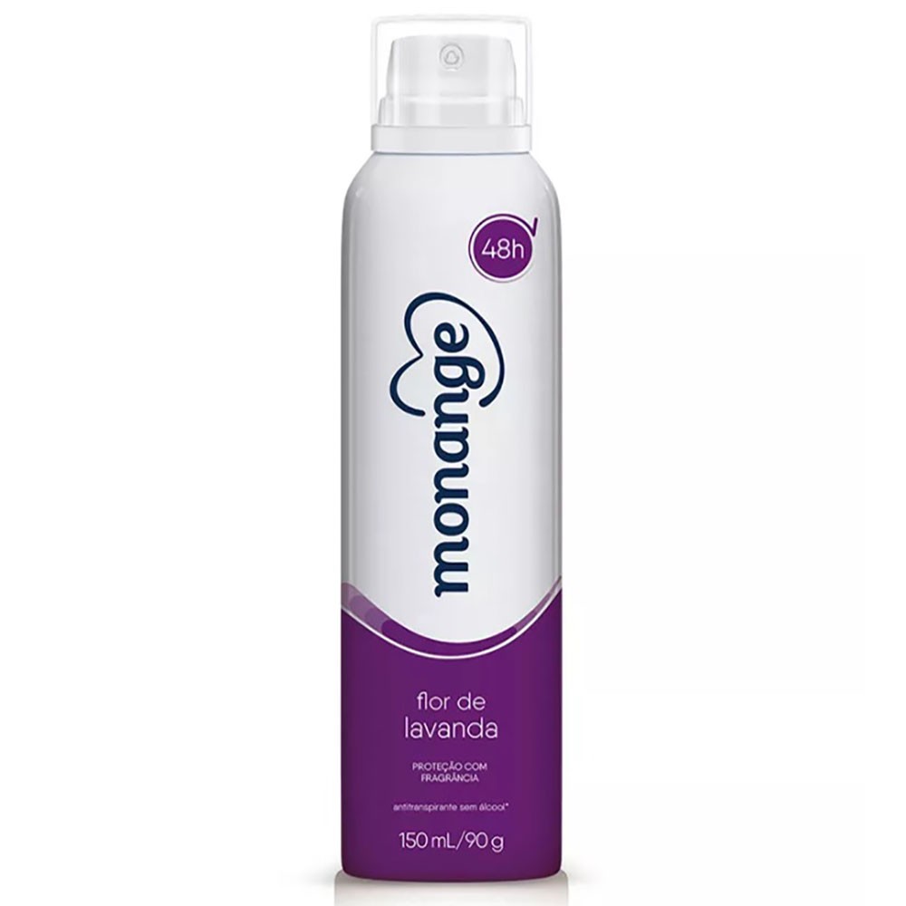 Desodorante Antitranspirante Aerosol Monange Flor de Lavanda 150ml