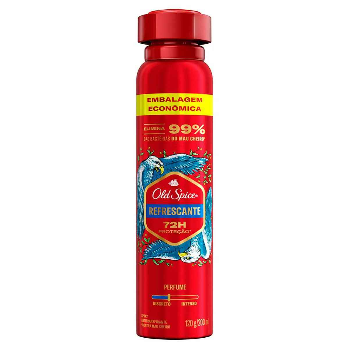 Desodorante Antitranspirante Aerosol Old Spice Refrescante Masculino 72h 200ml