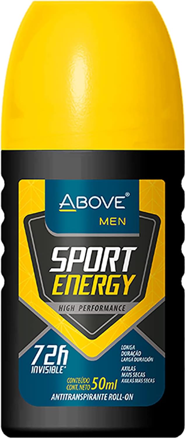 Desodorante Antitranspirante Roll-On Above Men Sport Energy 72h Sem Álcool 50ml