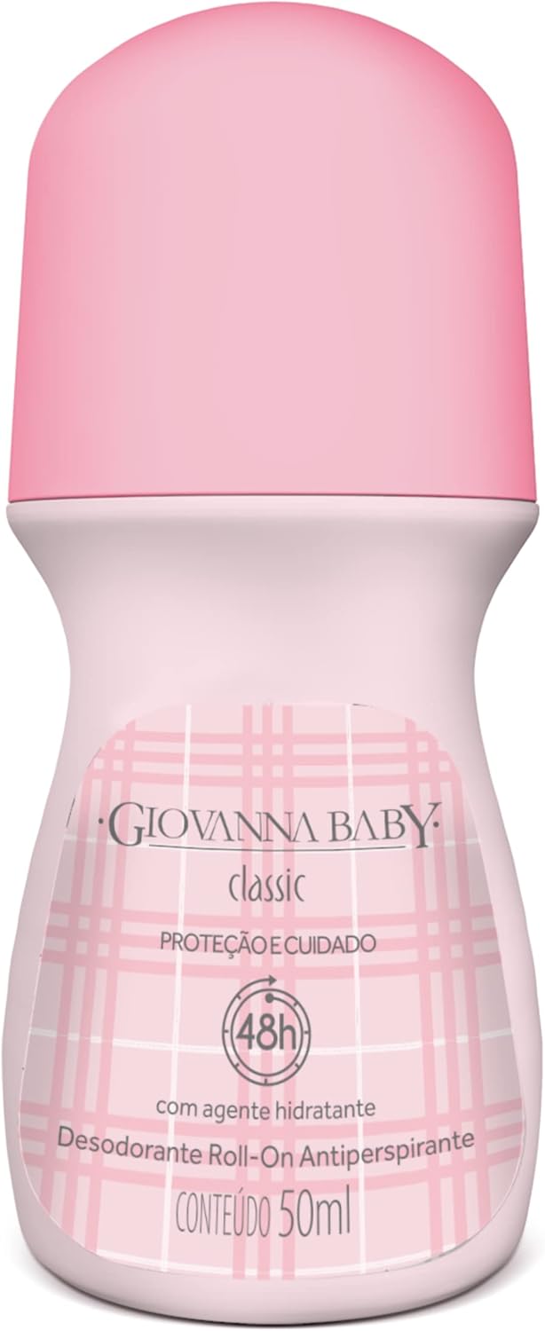 Desodorante Antitranspirante Roll-On Giovanna Baby Classic Feminino 48h 50ml
