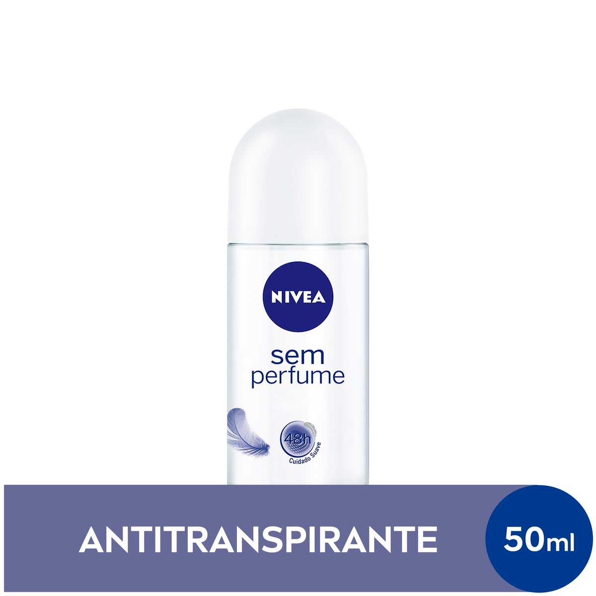 Desodorante Antitranspirante Roll On Nivea Sem Perfume 50ml