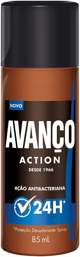 Desodorante Antitranspirante Spray Avanço Action Masculino 24H 85ml