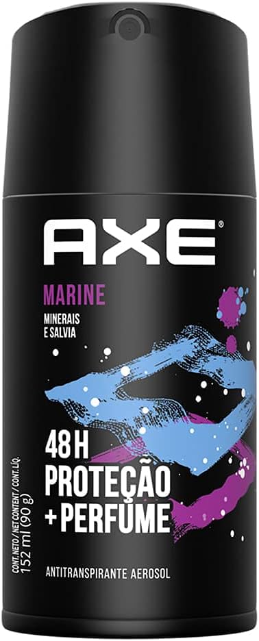 Desodorante Antitranspirante Spray Axe Marine Masculino 48h 152ml