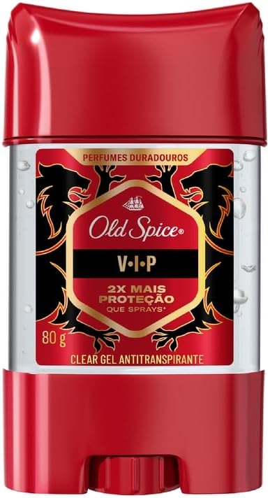 Desodorante Antitranspirante Twist Stick Gel Old Spice V-I-P Masculino 80g