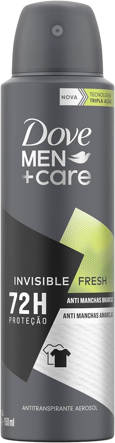 Desodorante Dove Men+Care Invisible Fresh 72h Antitranspirante Aerosol 150ml