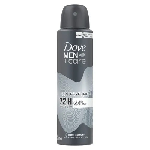 Desodorante Dove Men+Care Sem Perfume Antitranspirante 150ml